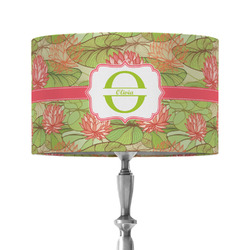 Lily Pads 12" Drum Lamp Shade - Fabric (Personalized)