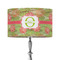 Lily Pads 12" Drum Lampshade - ON STAND (Fabric)