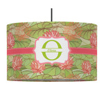 Lily Pads 12" Drum Pendant Lamp - Fabric (Personalized)