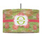 Lily Pads 12" Drum Pendant Lamp - Fabric (Personalized)