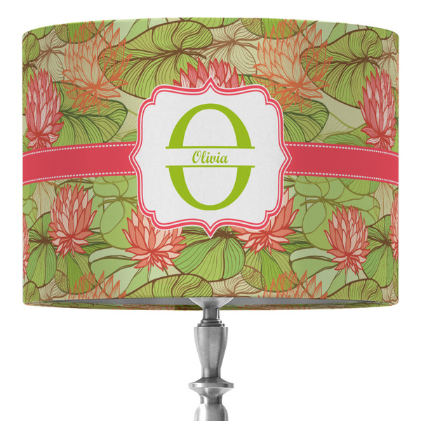 Custom Lily Pads 16" Drum Lamp Shade - Fabric (Personalized)