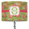 Lily Pads 16" Drum Lampshade - ON STAND (Fabric)
