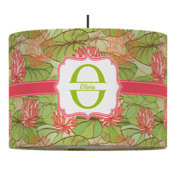Lily Pads Drum Pendant Lamp (Personalized)