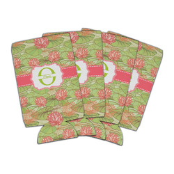Lily Pads Can Cooler (16 oz) - Set of 4 (Personalized)