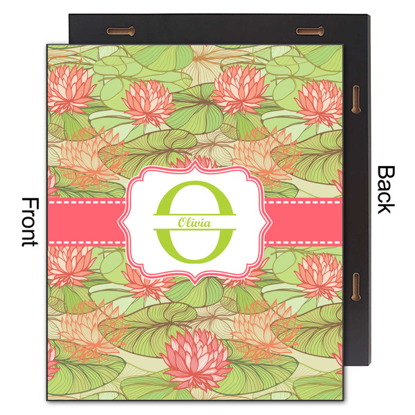 Lily Pads 20x24 Wood Print - Front & Back View