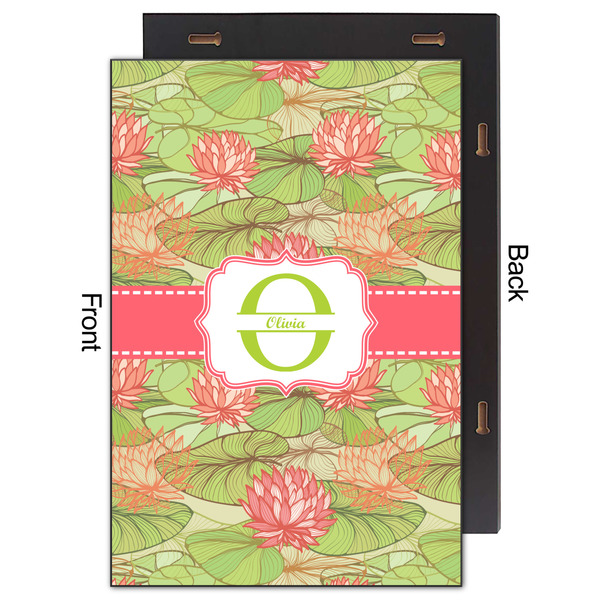 Lily Pads 20x30 Wood Print - Front & Back View