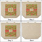 Lily Pads 3 Reusable Cotton Grocery Bags - Front & Back View