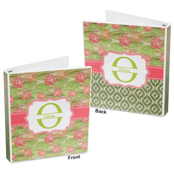 Lily Pads 3-Ring Binder Front and Back