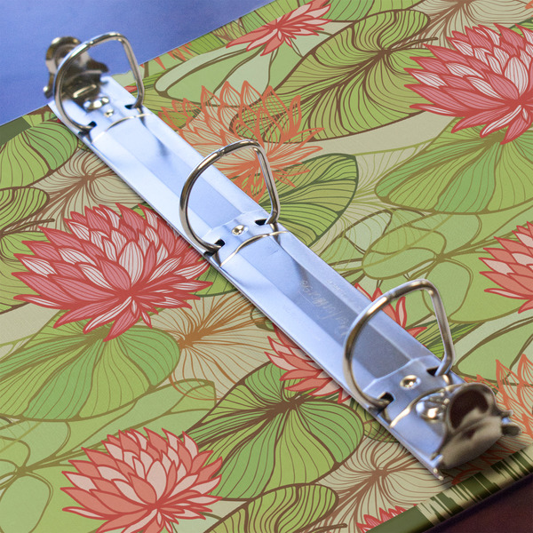 Lily Pads 3 Ring Binders - Full Wrap - 1" - DETAIL
