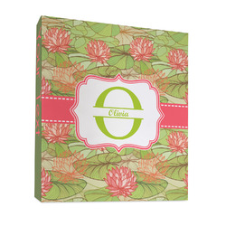Lily Pads 3 Ring Binder - Full Wrap - 1" (Personalized)