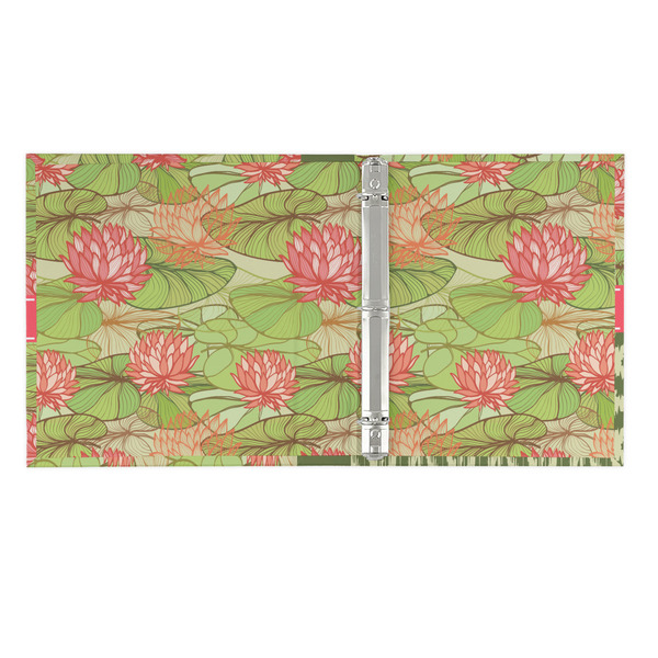 Lily Pads 3 Ring Binders - Full Wrap - 1" - OPEN INSIDE