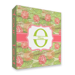 Lily Pads 3 Ring Binder - Full Wrap - 2" (Personalized)