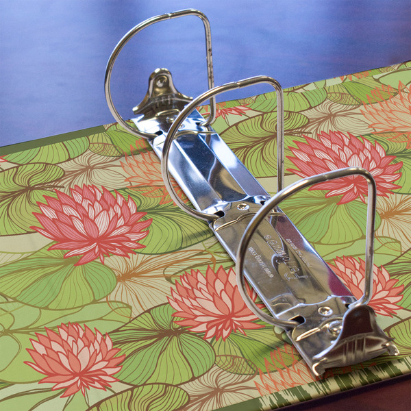 Lily Pads 3 Ring Binders - Full Wrap - 3" - DETAIL