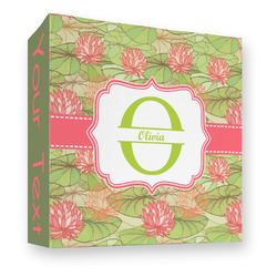 Lily Pads 3 Ring Binder - Full Wrap - 3" (Personalized)