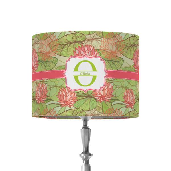 Custom Lily Pads 8" Drum Lamp Shade - Fabric (Personalized)