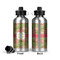 Lily Pads Aluminum Water Bottle - Front and Back