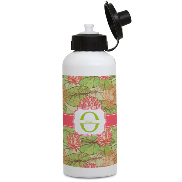 Custom Lily Pads Water Bottles - Aluminum - 20 oz - White (Personalized)
