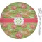 Lily Pads 8" Glass Appetizer / Dessert Plates - Single or Set (Personalized)