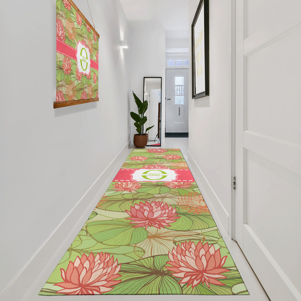 Lily Pads Area Rug Sizes - In Context (vertical)