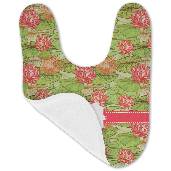 Lily Pads Baby Bib - AFT folded