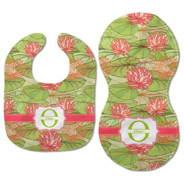 Lily Pads Baby Bib & Burp Set - Approval (new bib & burp)