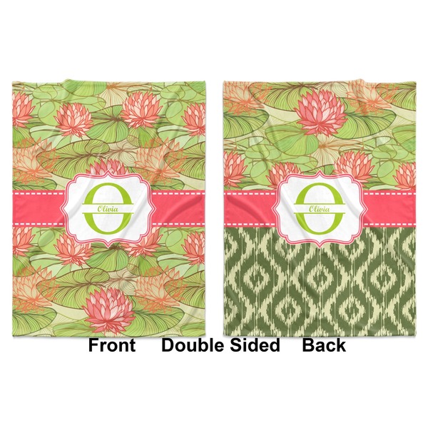 Lily Pads Baby Blanket (Double Sided - Printed Front and Back)
