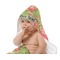 Lily Pads Baby Hooded Towel on Child