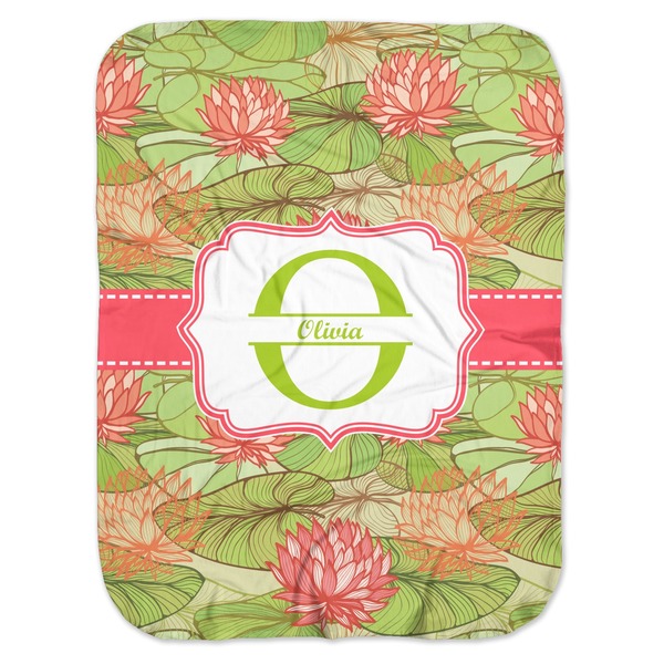 Custom Lily Pads Baby Swaddling Blanket (Personalized)