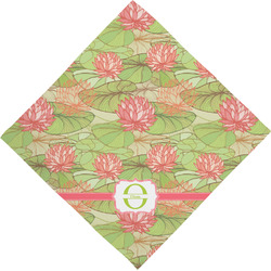 Lily Pads Dog Bandana Scarf w/ Name and Initial