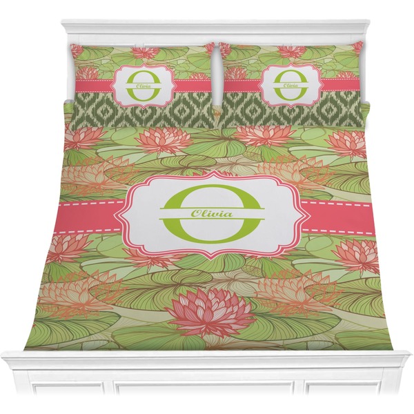 Custom Lily Pads Comforter Set - Full / Queen (Personalized)