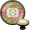 Lily Pads Black Custom Cabinet Knob (Front and Side)
