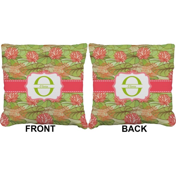 Lily Pads Burlap Pillow Approval