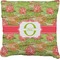 Lily Pads Personalized Burlap Pillow Case