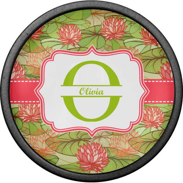 Lily Pads Cabinet Knob - Black - Front