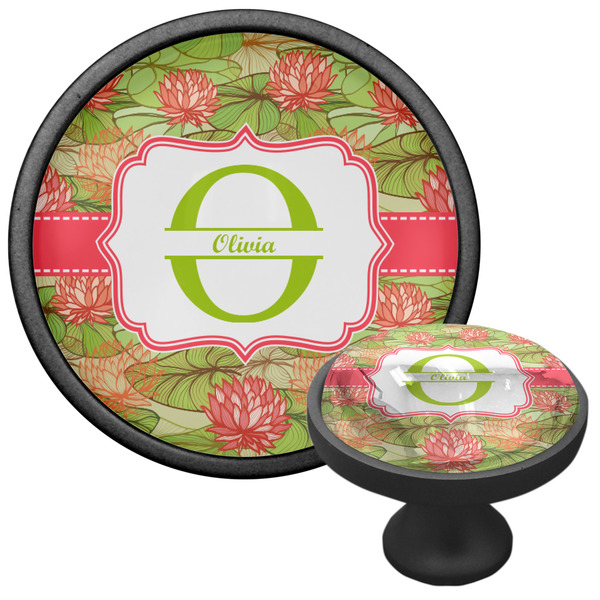 Lily Pads Cabinet Knob - Black - Multi Angle