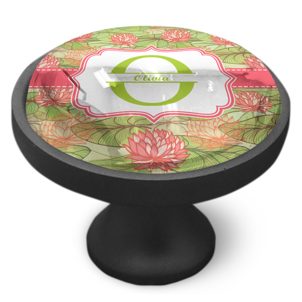 Lily Pads Cabinet Knob - Black - Side