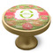 Lily Pads Cabinet Knob - Gold - Side