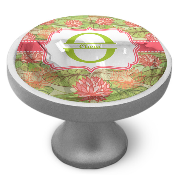 Lily Pads Cabinet Knob - Nickel - Side