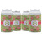 Lily Pads Can Cooler (12 oz) - Set of 4 w/ Name and Initial