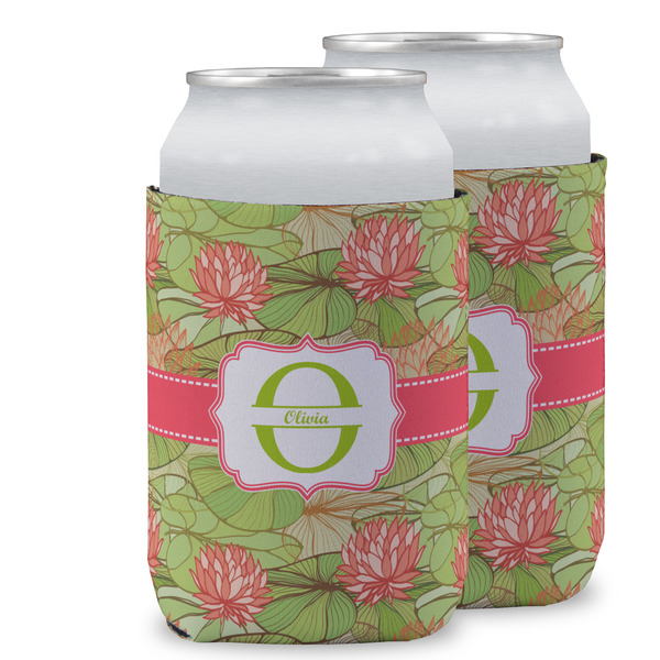 Custom Lily Pads Can Cooler (12 oz) w/ Name and Initial