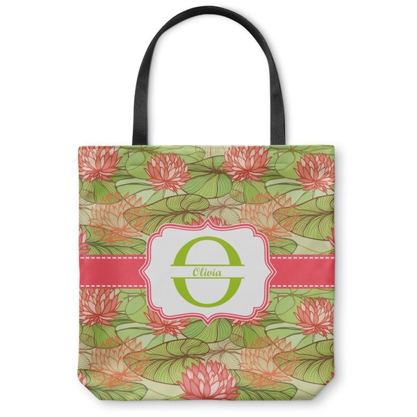 Custom Lily Pads Canvas Tote Bag - Medium - 16"x16" (Personalized)