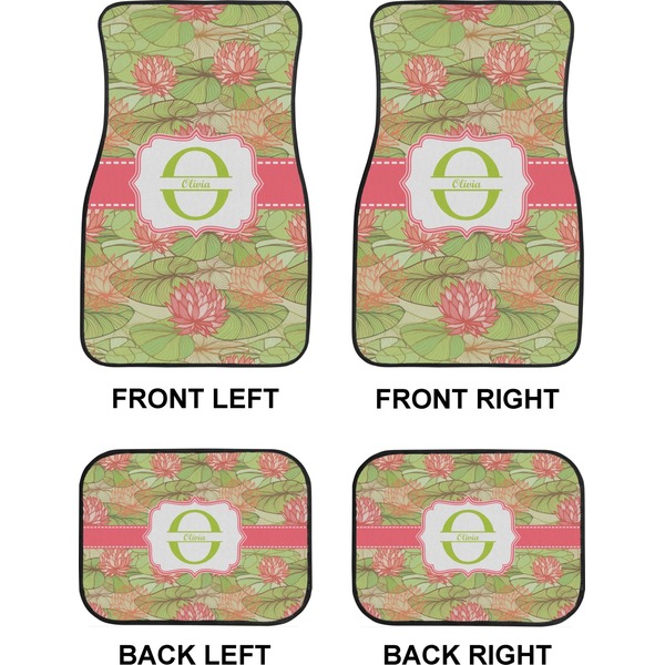 Lily Pads Car Floor Mats Set (2F + 2B)