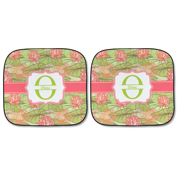 Lily Pads Car Sun Shades - FRONT