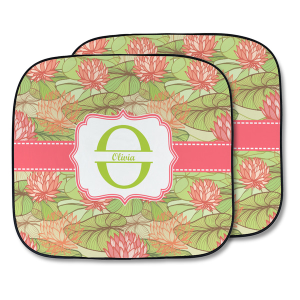 Custom Lily Pads Car Sun Shade - Two Piece (Personalized)