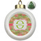 Lily Pads Ceramic Christmas Ornament - Xmas Tree (Front View)