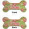 Lily Pads Ceramic Flat Ornament - Bone Front & Back (APPROVAL)