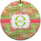 Lily Pads Ceramic Flat Ornament - Circle (Front)