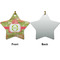 Lily Pads Ceramic Flat Ornament - Star Front & Back (APPROVAL)