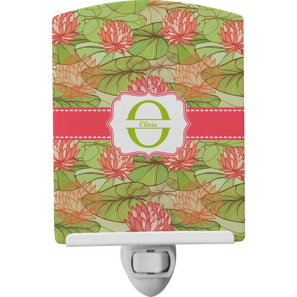 Custom Lily Pads Ceramic Night Light (Personalized)