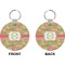 Lily Pads Circle Keychain (Front + Back)